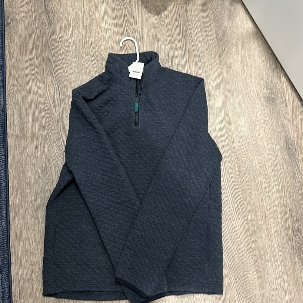 NWT J Crew Quilted half-zip Men’s Medium